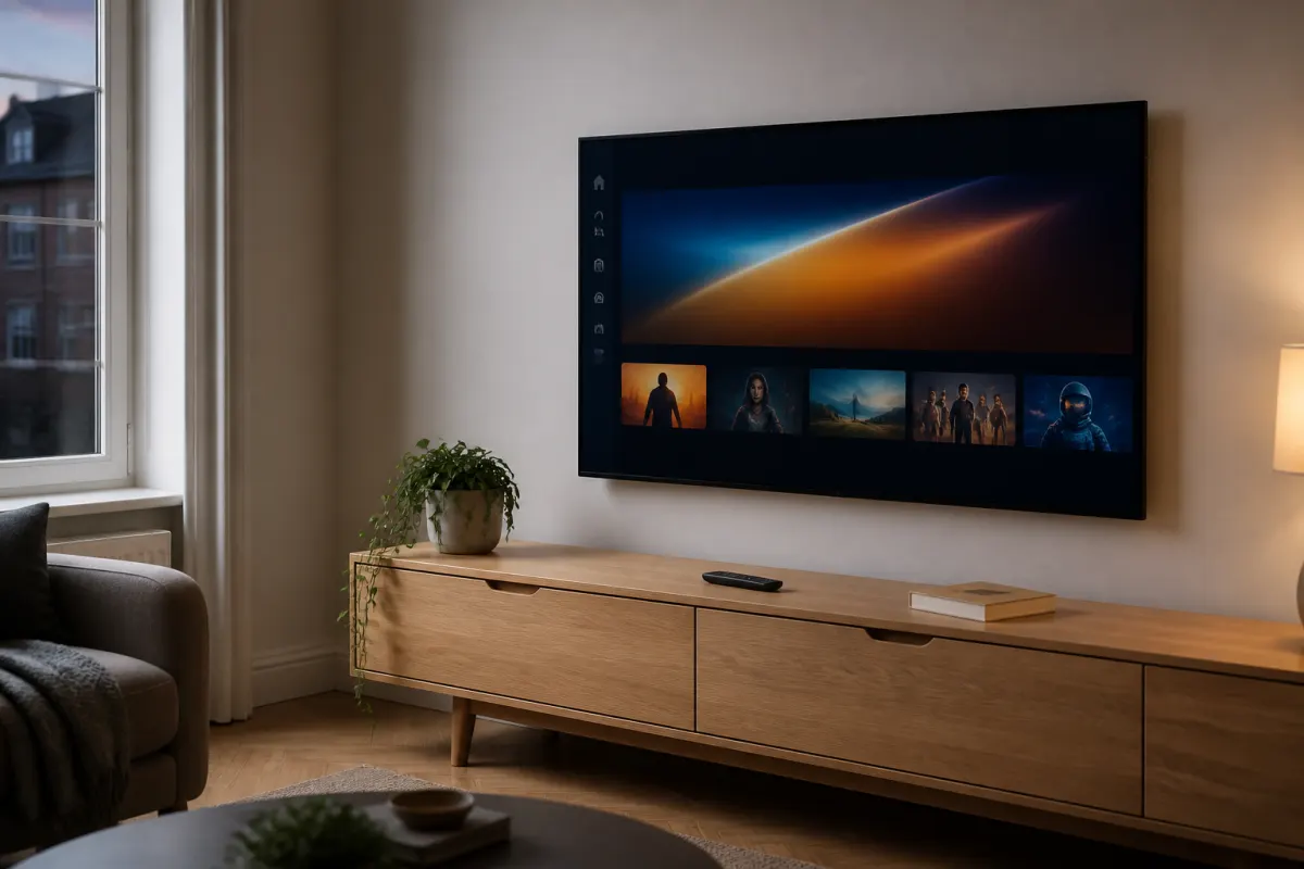 Living room TV ready for iBoostv setup